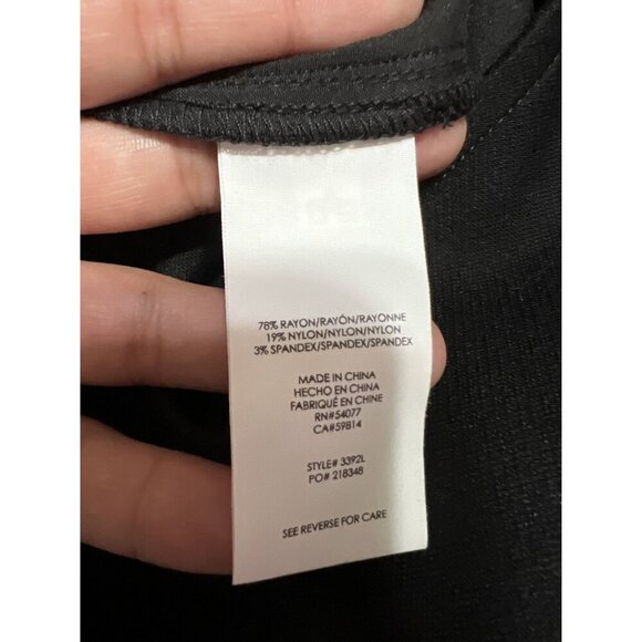 Cabi Camden Black Wide Leg Trousers Pants #3392L Size 10 - Picture 7 of 8